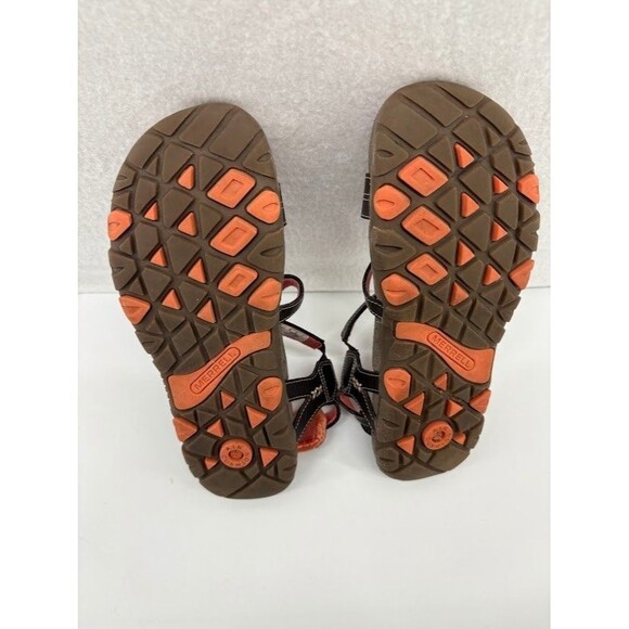 Merrell Womens Leather Outdoor Walking Sandals Cocoa/Coral J289634C Size US 7 - Picture 3 of 4